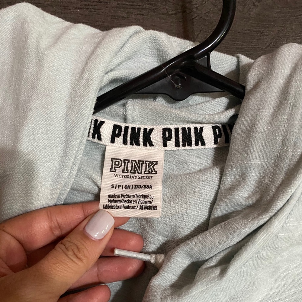 Pink zip up hoodie